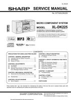 Sharp XLDK255 Audio System Operating Manual